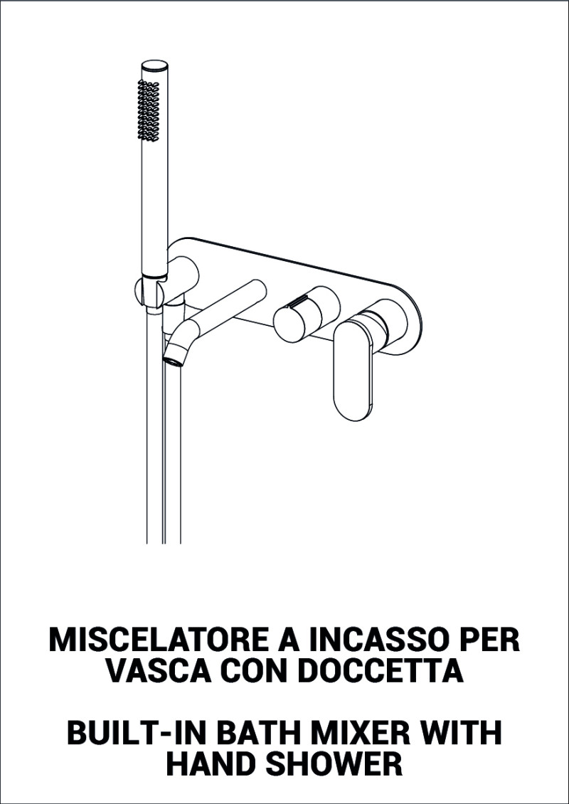 Miscelatore incasso vasca - Viktor, Versilia e Italia R